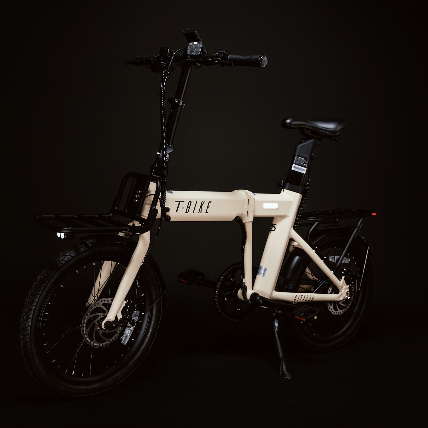 CITY250 Opvouwbare Elektrische Fiets – Crème