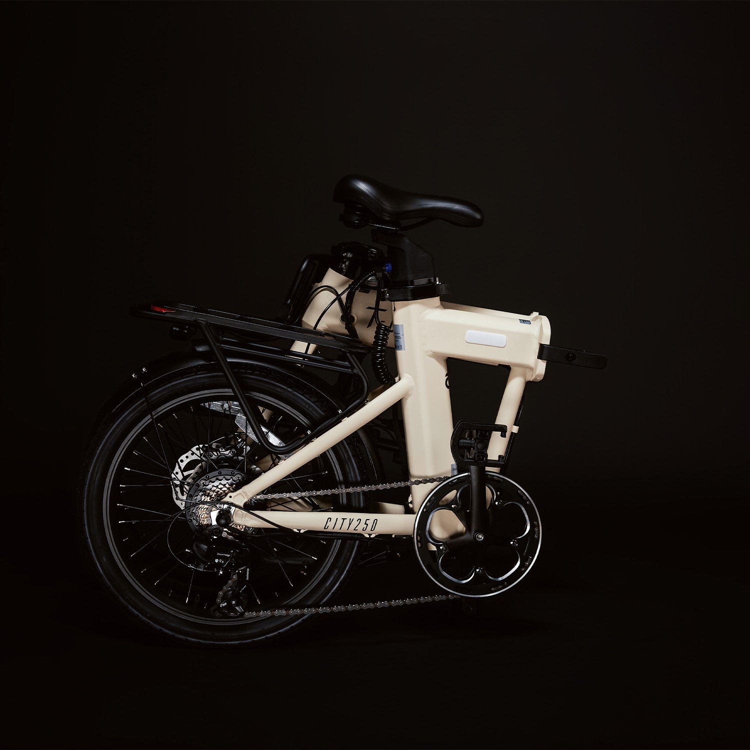 CITY250 Opvouwbare Elektrische Fiets – Crème