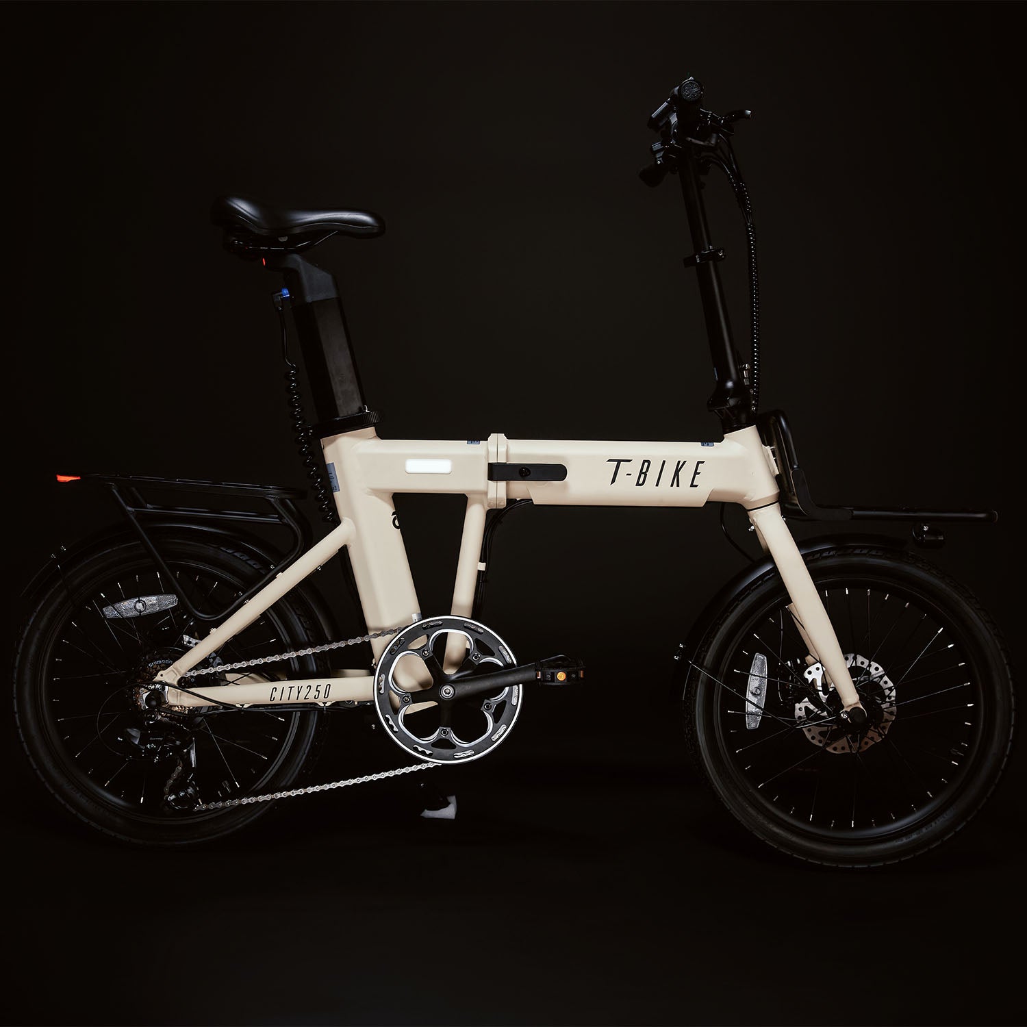 CITY250 Opvouwbare Elektrische Fiets – Crème