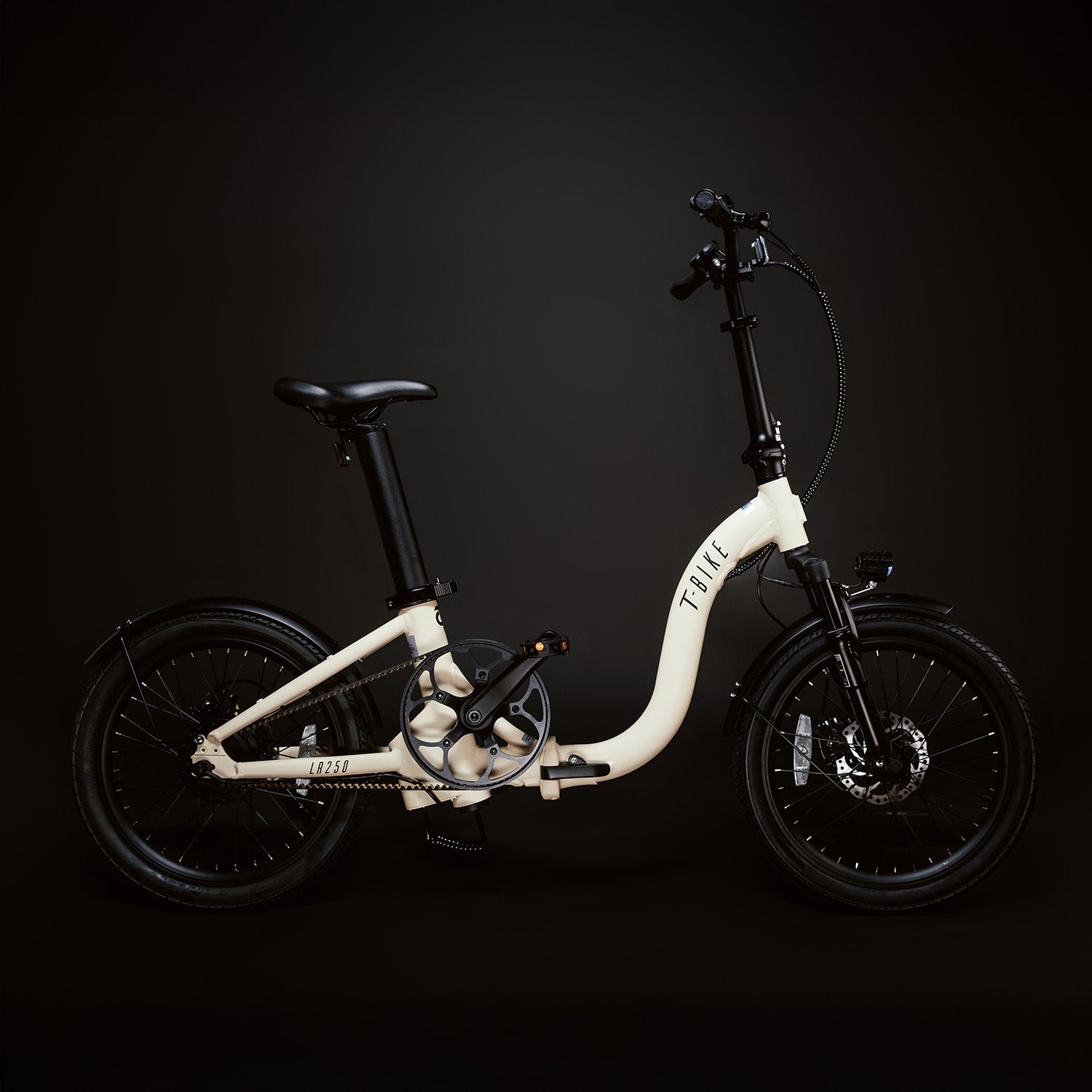 LR250 Low-Rider Opvouwbare Elektrische Fiets – Crème